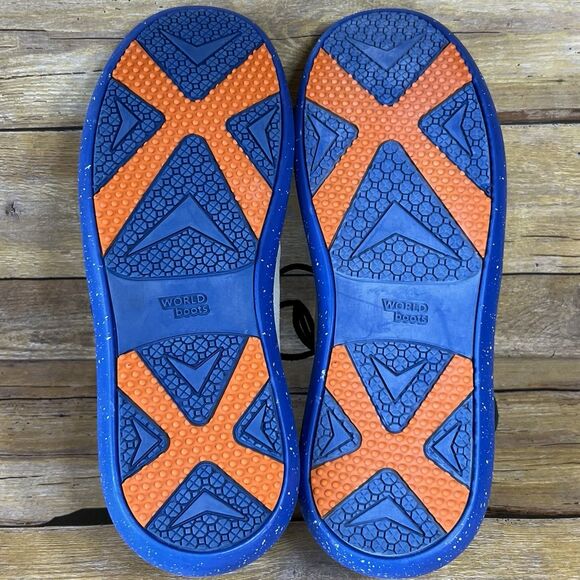 WORLD BOOTS Sz 7 Mens Moccasins 100% Leather Suede Hemera Skirt Style Beige - Picture 4 of 16